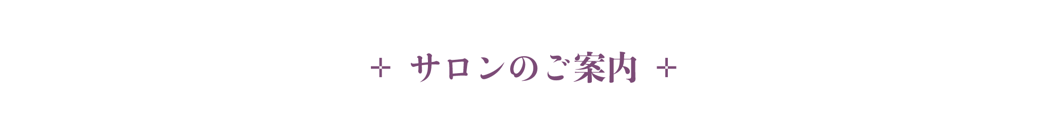 サロンのご案内