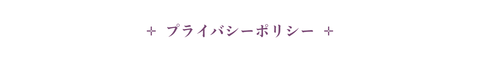 プライバシーポリシー