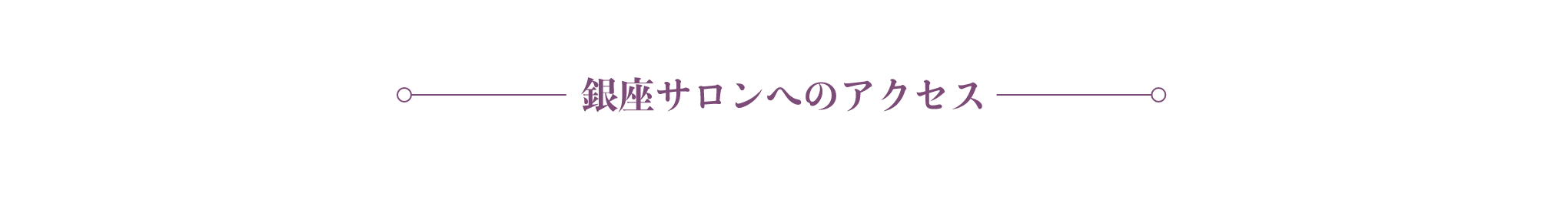 銀座サロンへのアクセス